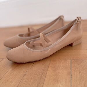 Stuart Weitzman Nude Pink Bolshoi Ballet Flat Size US 10